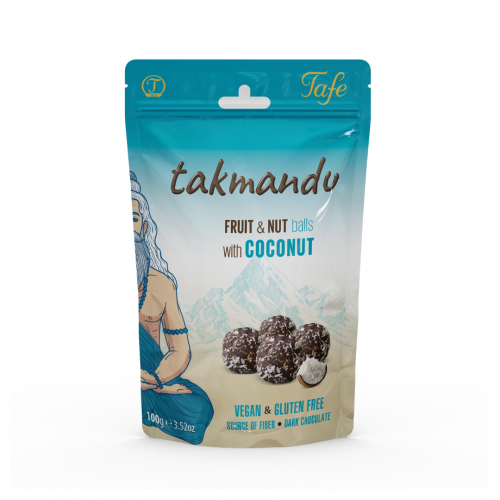 Takmandu Vegan Bitter Çikolata Kaplı Hindistan Cevizli Hurma
